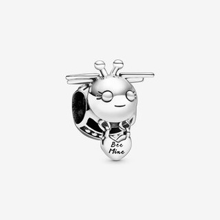 Bee Mine & Bee Happy Honeycomb Heart Charm