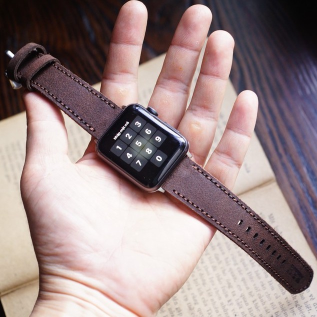 Dây đồng hồ Apple Watch , Iwatch , Iphone Watch Da Bò Thật  RAM Leather Classic  Bền Đẹp