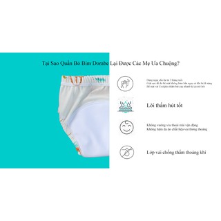 COMBO 3 QUẦN BỎ BỈM DORABE CAO CẤP CHO BÉ