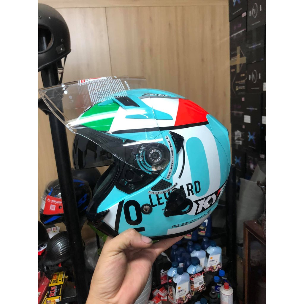 Mũ Bảo Hiểm KYT 3/4 2 Kính Hãng