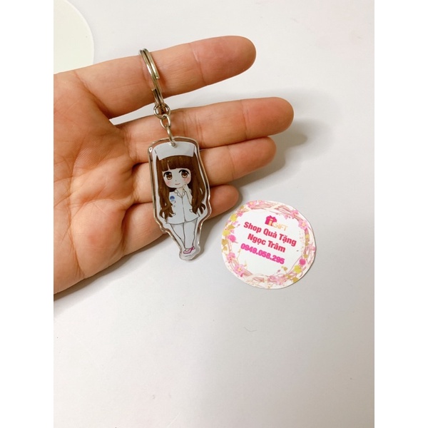 Móc khoá hình nữ bác sỹ, y tá