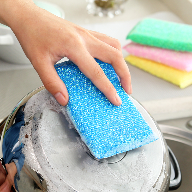 Set 4 miếng bọt biển rửa chén chống dính dầu