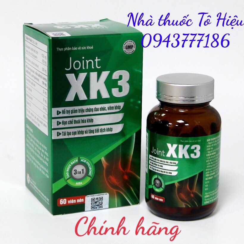 Joint XK3  - Hỗ trợ giảm triệu chứng đau nhức, viêm khớp, hạn chế thoái hóa khớp, tái tạo sụn khớp