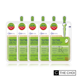 Mặt nạ Mediheal Teatree Care Solution Essential Mask tinh chất tràm trà giảm mụn 24ml - Combo 5