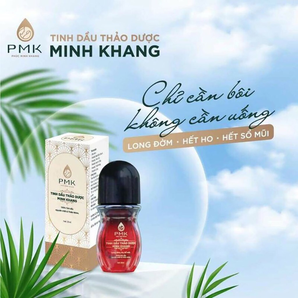 Tinh dầu thảo dược Minh Khang - Hết ho, sổ mũi, long đờm, khò khè kèm quà tặng ngẫu nhiên