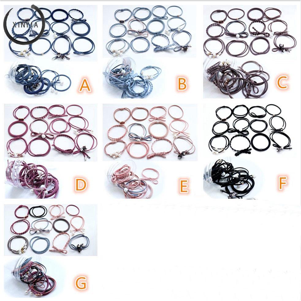 Set 12 dây cột tóc 7 màu