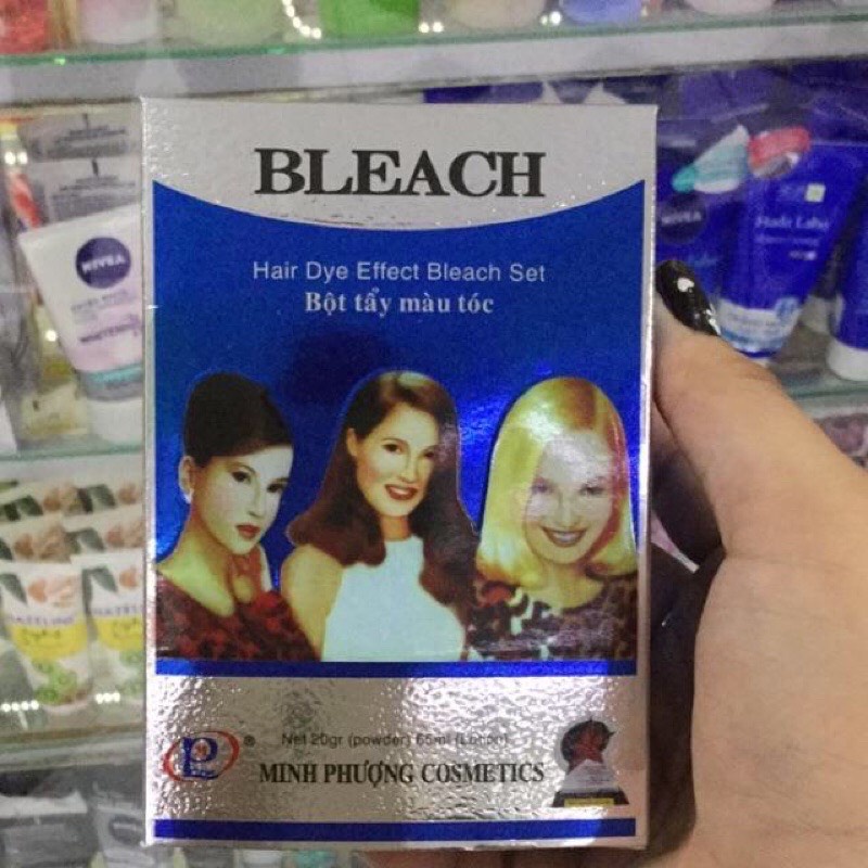 Bột tẩy 3 cô gái Minh Phượng Bleach powder nâng tông sáng đều màu tóc cao cấp chính hãng giá gốc