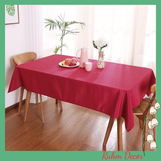 Khăn trải bàn giáng sinh, bàn tiệc hình bàn chữ nhật và tròn đủ kích thước - Đỏ bordeau KB-Y02