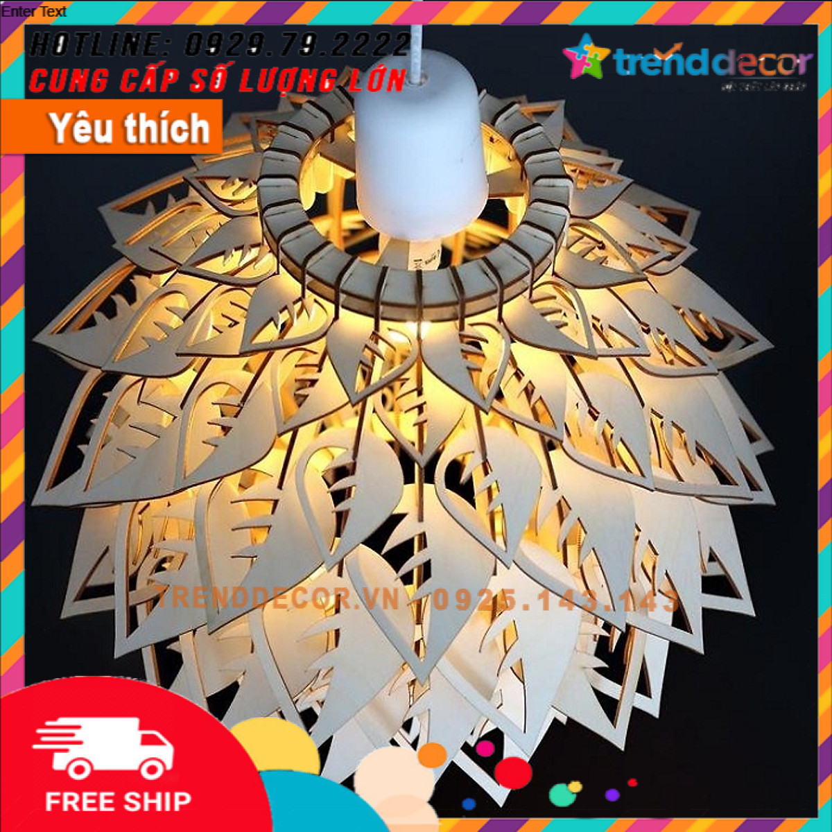 Đèn gỗ thả trần CAO CẤP hiện đại sang trọng chất liệu gỗ trang trí cho phòng khách nhà căn hộ decor nhà quán cafe