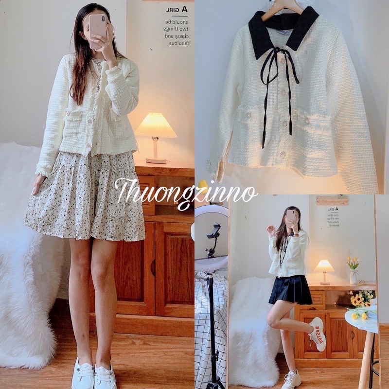 [ẢNH THẬT/VIDEO] ÁO DẠ TIỂU THƯ ÁO KHOÁC FORM RỘNG ULZZANG HÀN QUỐC