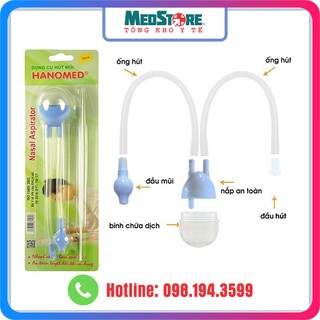 Hút mũi dây Hanomed vệ sinh mũi bé an toàn