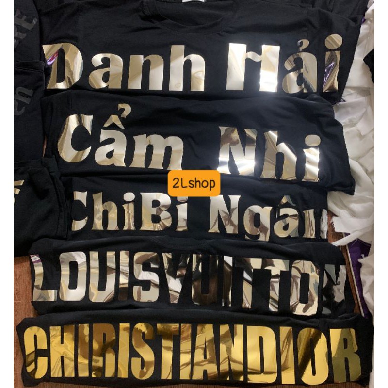 In tên theo yêu cầu - áo in  chữ tên ngang vai, in cổ ,in sau phản quang 7 màu form tay lỡ unisex form rộng ( có flash ) | BigBuy360 - bigbuy360.vn