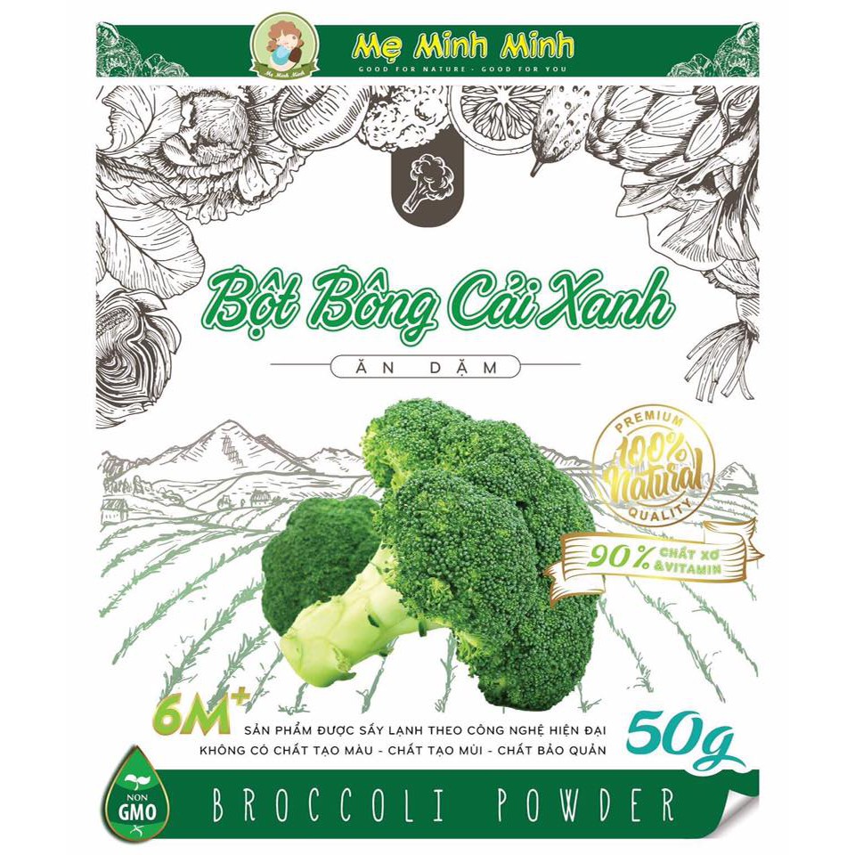 Bột bông cải xanh ăn dặm