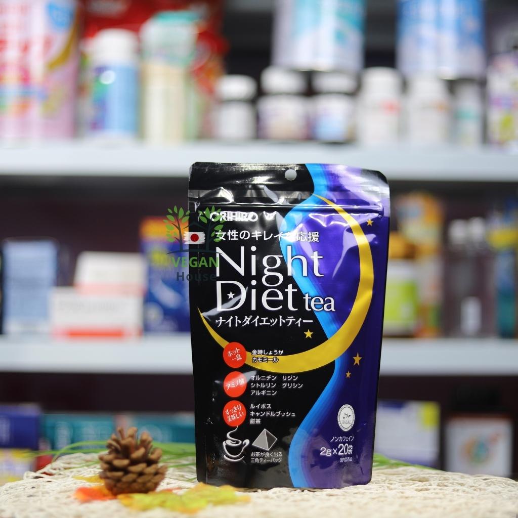 Trà đêm giảm cân Night Xanh 20 gói Diet tea Orihiro