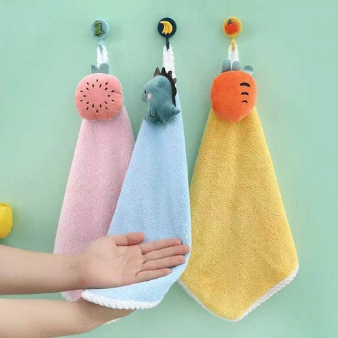 Khăn Lau Tay Nhà Bếp Siêu Thấm Hút 100% Cotton Cao Cấp Phối Hình Thú