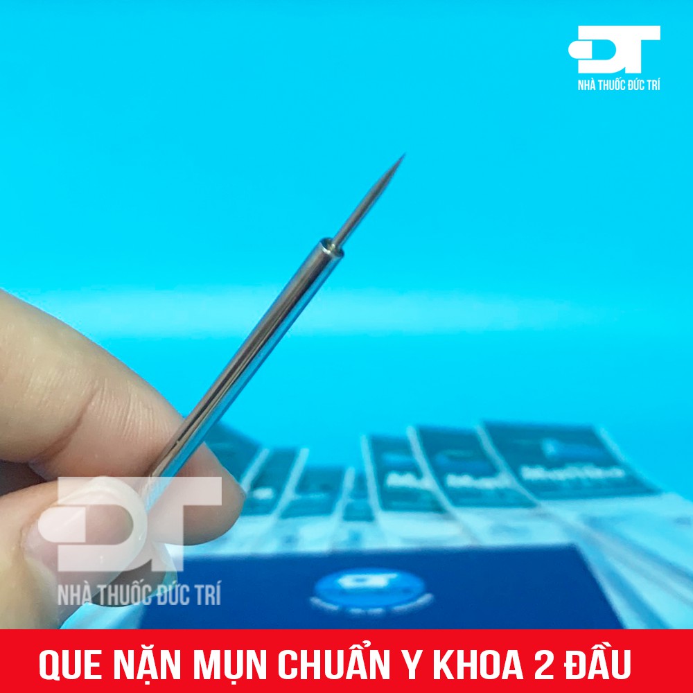 Que kim nặn mụn chuẩn y khoa 2 đầu