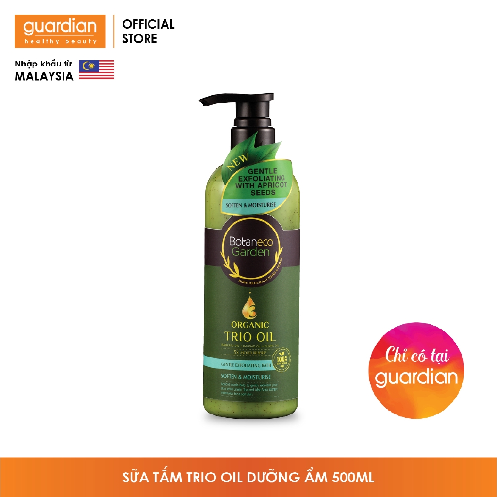 Sữa tắm tẩy tế bào chết Botaneco Garden dịu nhẹ mềm mại và dưỡng ẩm 500ml | BigBuy360 - bigbuy360.vn