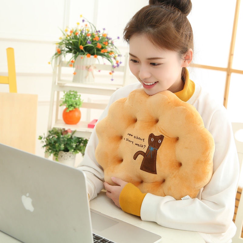 Đệm Lót Ghế Ngồi Văn Phòng / Ghế Ngồi Máy Tính Dày Dặn Hình Bông Hoa