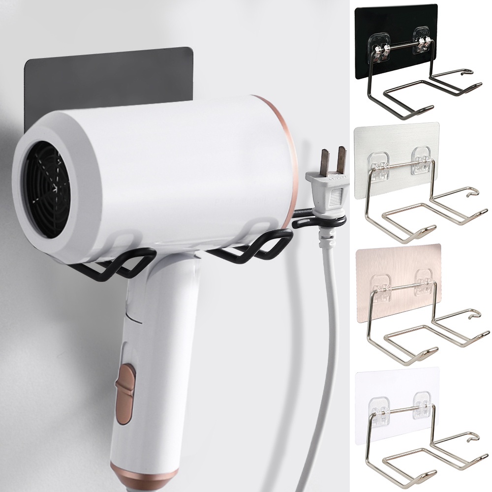 Giá Đỡ Máy Sấy Tóc Gắn Tường Bằng Thép Không Gỉ Tiện Dụng