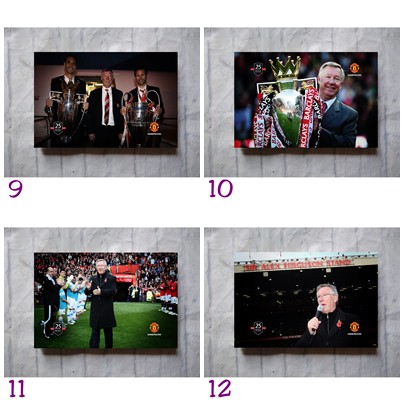 Tranh Treo Tường Trang Trí Hình Cầu Thủ Manchester Sir Alex Ferguson