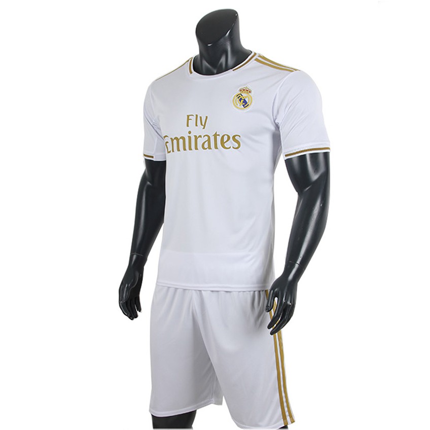 Bộ Quần Áo Bóng Đá Câu Lạc Bộ Real Madrid màu trắng mùa giải 2019 2020