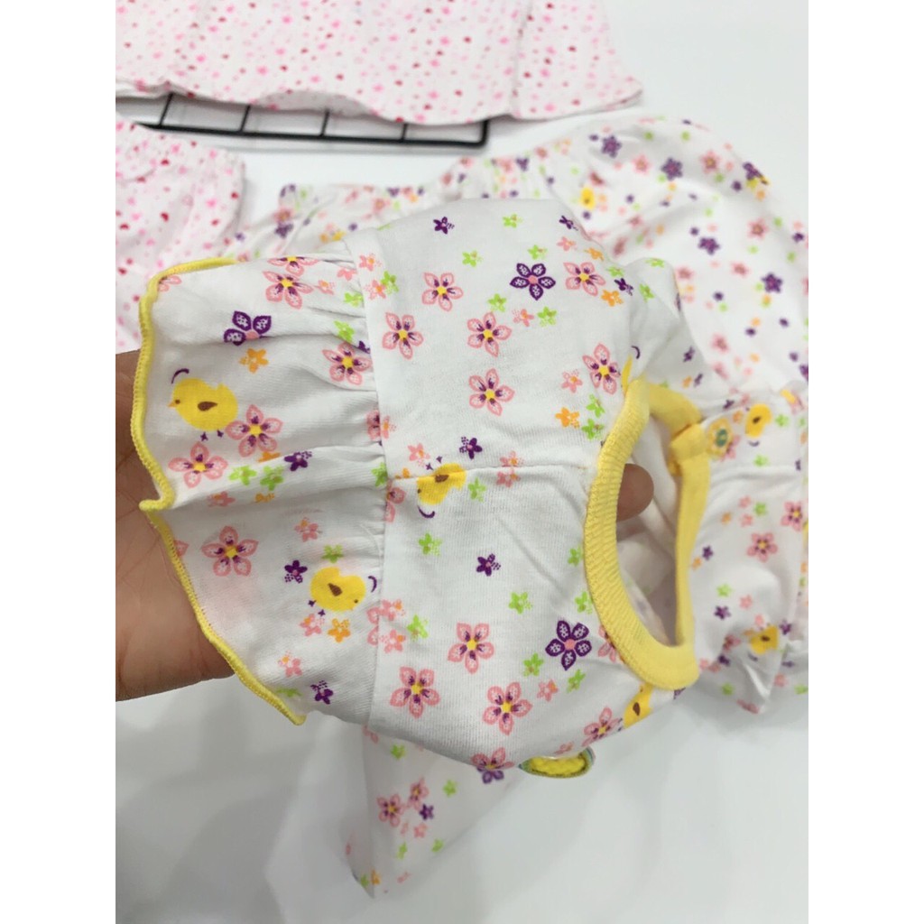 BỘ CHO BÉ GÁI THUN COTTON THẤM HÚT MỒ HÔI (4KG-12KG)