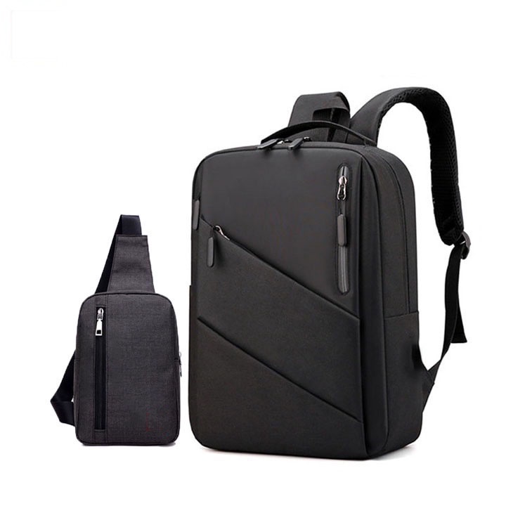 Bộ balo ulzzang thời trang unisex Hàn Quốc 524 và túi đeo chéo 361