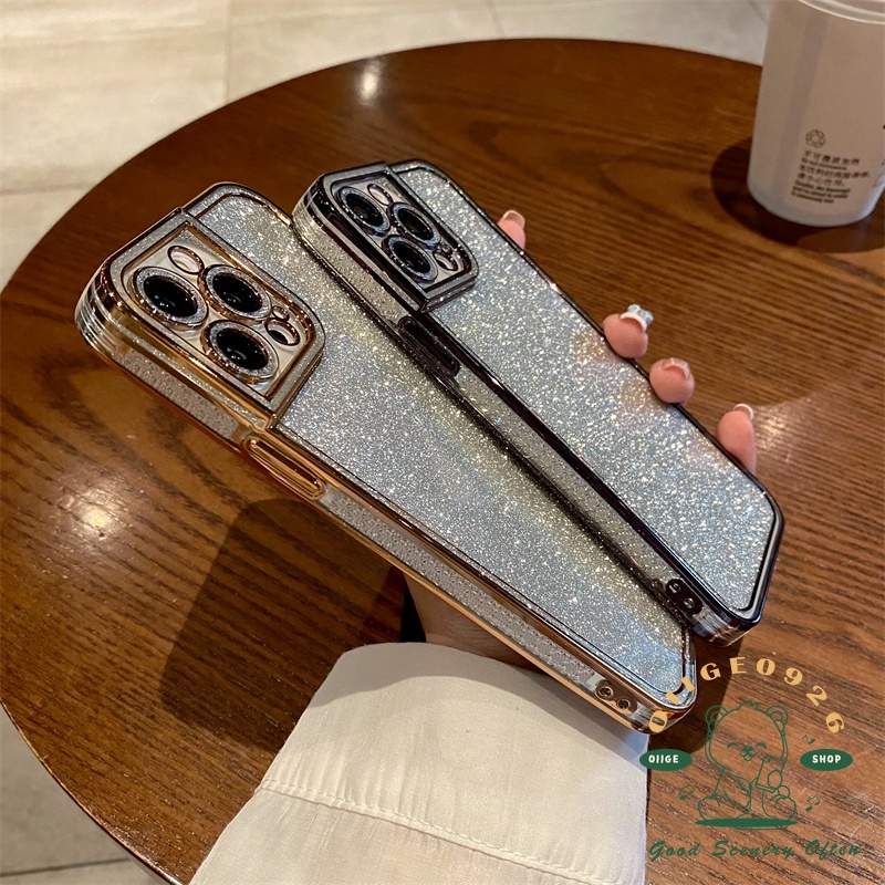 Ốp Điện Thoại TPU Mạ Điện Lấp Lánh Cho Iphone 13 12 11 Pro Max Xs Max Xr 8 7Plus