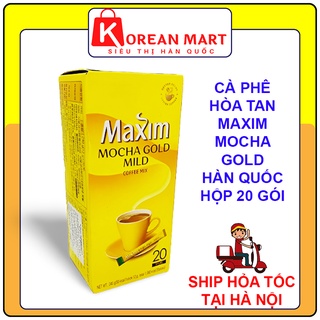 Cà phê hòa tan Hàn quốc MAXIM MOCHA GOLD hộp 20 gói x 12g