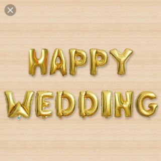 Bộ chữ happy wedding