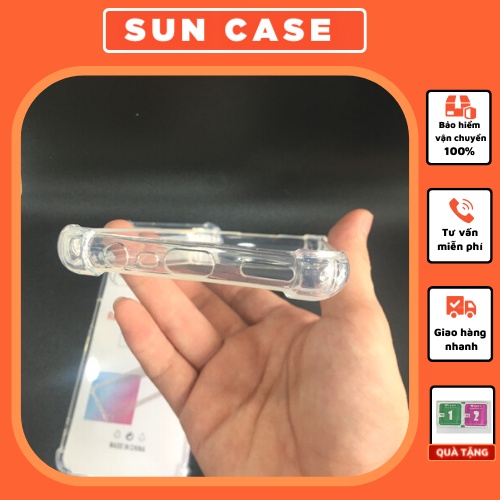 Ốp lưng trong suốt Realme C2/7i/9i/C17/C21/C21y/C25/C25y/C35 trống sốc 4 góc (loại dày)
