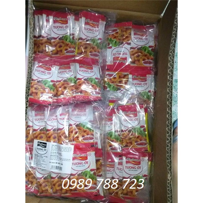 50 GÓI TƯƠNG ỚT, TƯƠNG CÀ CHOLIMEX GÓI 10G