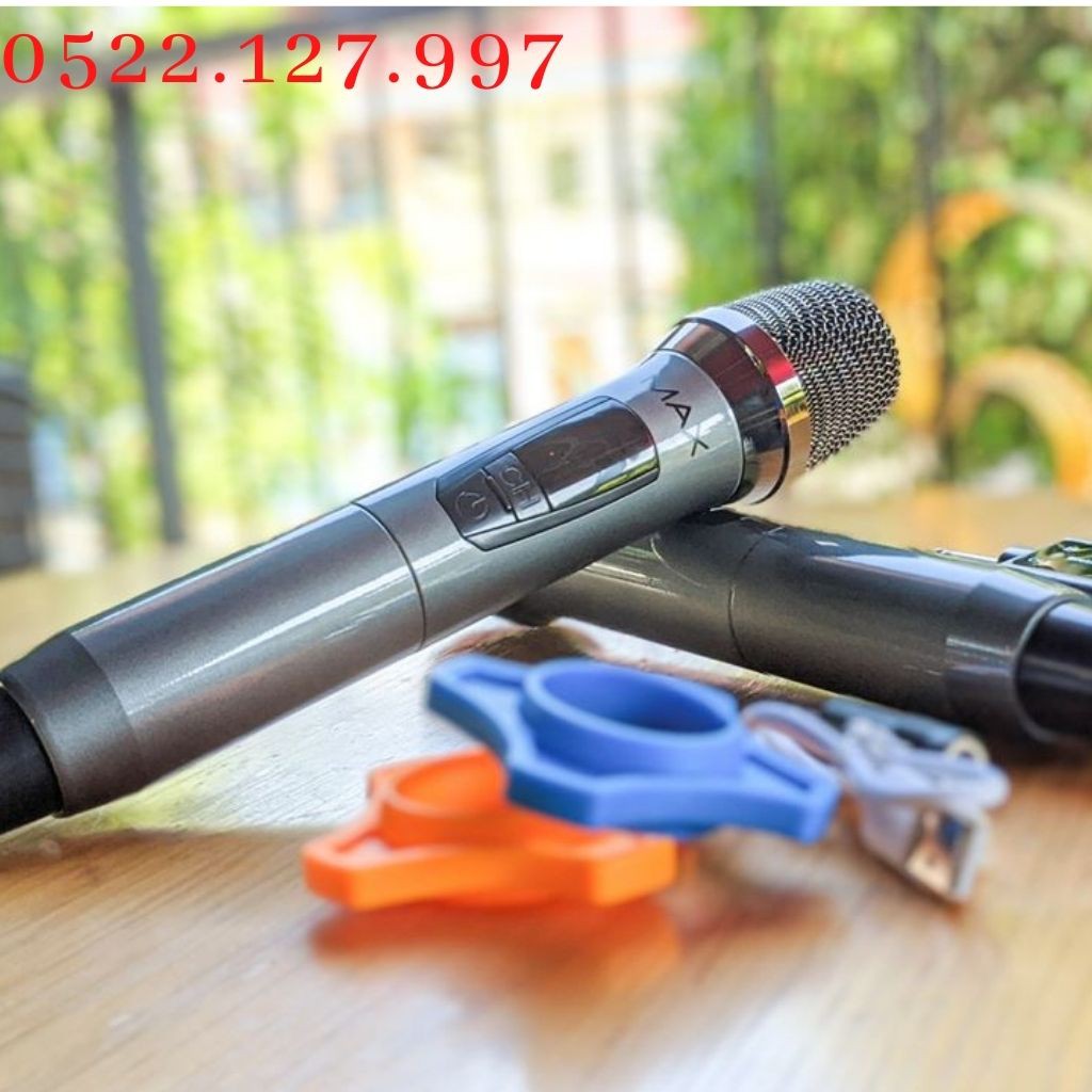 Micro Karaoke không dây đa năng Max 39  - Tần số UHF - Gia Khang Shop
