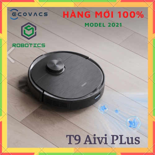 [2021] Ecovacs Deebot T9 Aivi+ ( PLUS) robot hút bụi lau nhà - Tự xử lý rác khi vể sạc- Tặng App Ecovacs Home