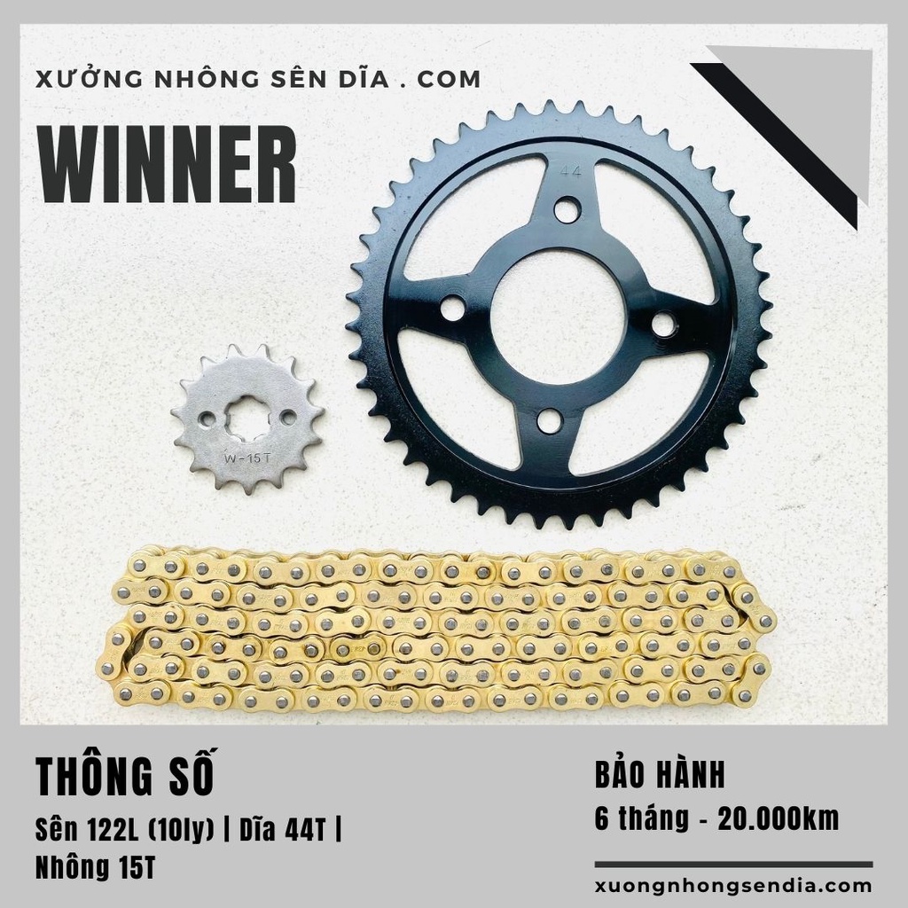 NHÔNG SÊN DĨA WINNER 44T, SONIC 42T BẢO HÀNH 6 THÁNG