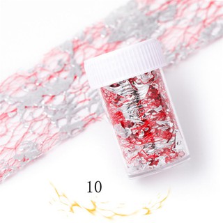 Lưới ren ẩn nhũ trang trí móng tay