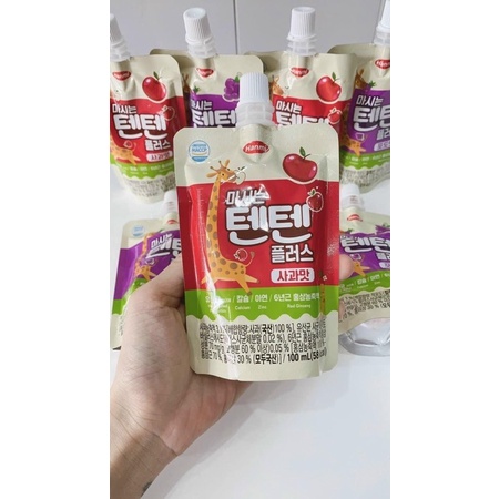 Nước hồng sâm Hàn Quốc Hanmi Tenten bổ sung canxi, D3, vitamin và khoáng chất có lợi cho đường ruột và sức khỏe của bé