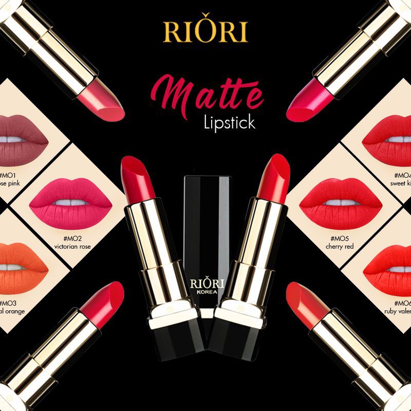 [MỸ PHẨM CHÍNH HÃNG 100%] [MỸ PHẨM GIÁ RẺ] [Mỹ Phẩm Riori] son lì Riori Matte Me Lipstick