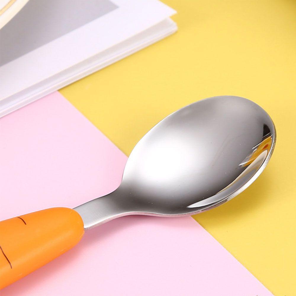 Bộ Dụng Cụ Ăn Uống Bằng Thép Không Gỉ Thiết Kế Mới Cho Bé