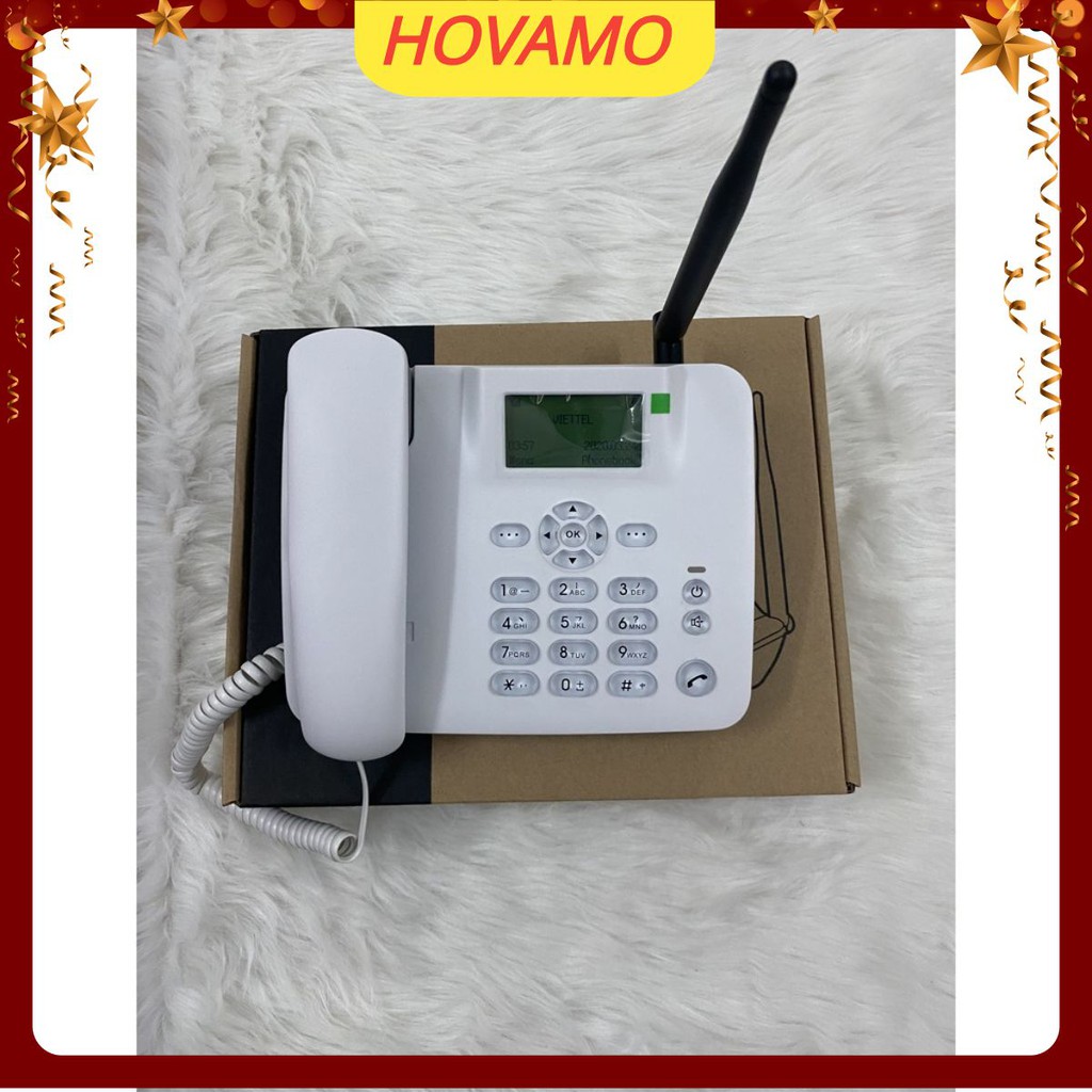 Điện Thoại Bàn Phím Không Dây Chính Hãng Lắp Mọi Loại Sim Ghone, Home phone Cao Cấp HOVAMO