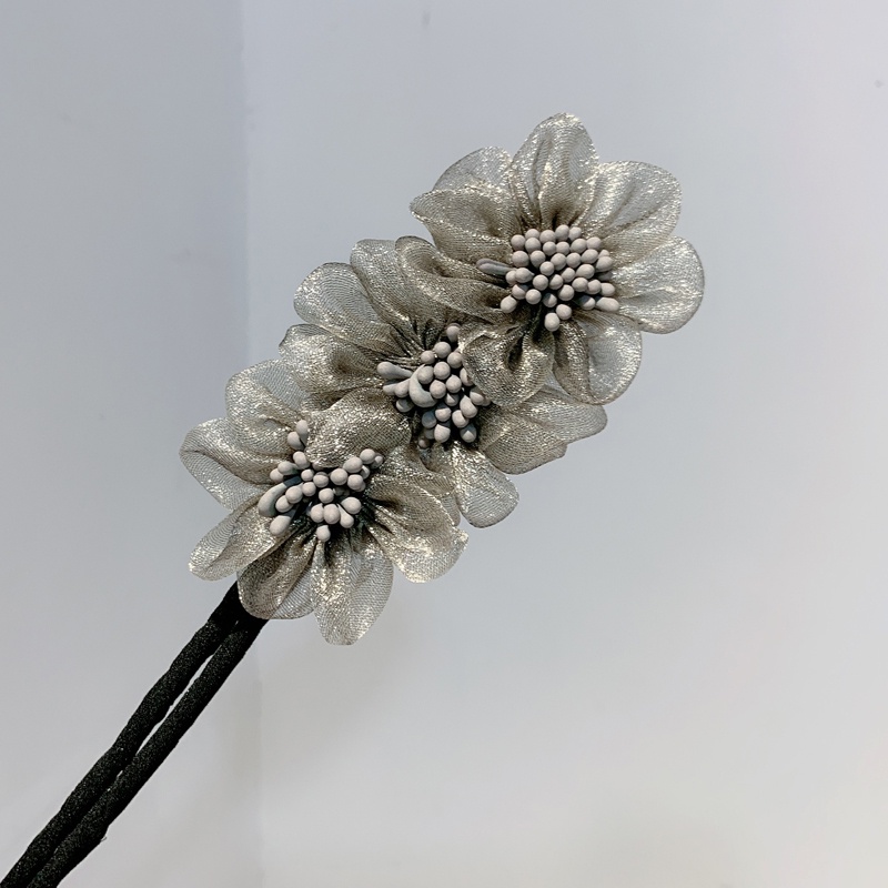 Dây buộc tóc đính hoa phong cách Hàn Quốc thời trang cao cấp cho nữ