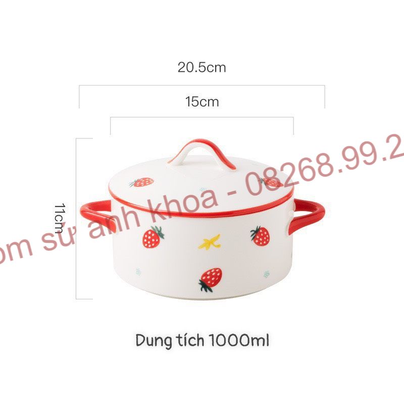 Chén Dĩa Dễ Thương Đĩa Sứ Set Bát Đĩa Decor Bát Ăn Cơm tô nắp sứ siêu đẹp.