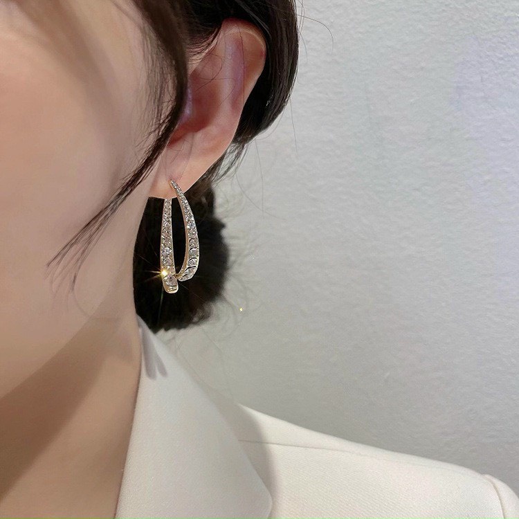 Bông tai nữ đính cườm đẹp MLA444
