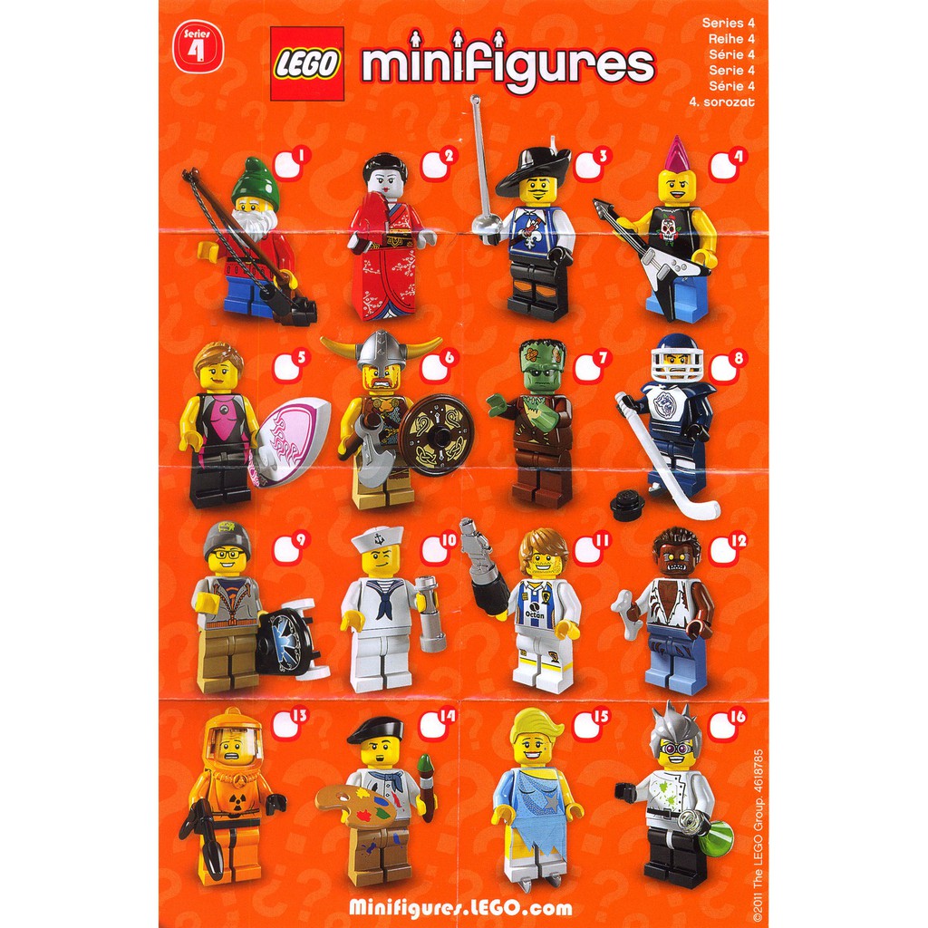 Lego 8804 - Nhân vật Lego Minifigures Series 4