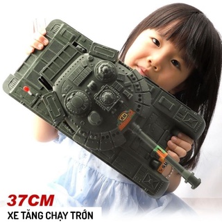 Xe tăng đồ chơi, xe tăng đẩy đà cỡ lớn 37cm