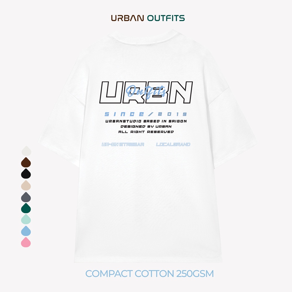 Áo Thun Tay Lỡ Form Rộng URBAN OUTFITS ATO173 Local Brand In Chữ ver 2.0 Chất Vải 95% Compact Cotton 250GSM Dầy