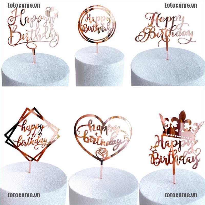 Chữ Ghim Trang Trí Bánh "Toto"