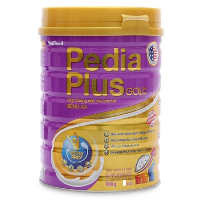 Sữa Bột Nuti Pedia Plus Gold 900g