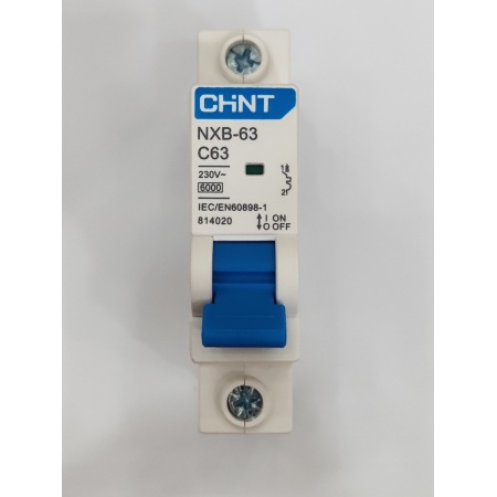 MCB Chint NXB-63 1P 63A 6KA|Aptomat tép (MCB) 1 pha 63A 6kA