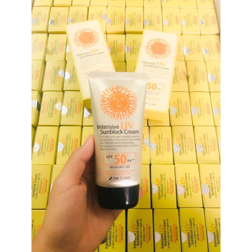Kem Chống Nắng 3W Clinic Dành Cho Mọi Loại Da SPF50 PA+++ 70ml